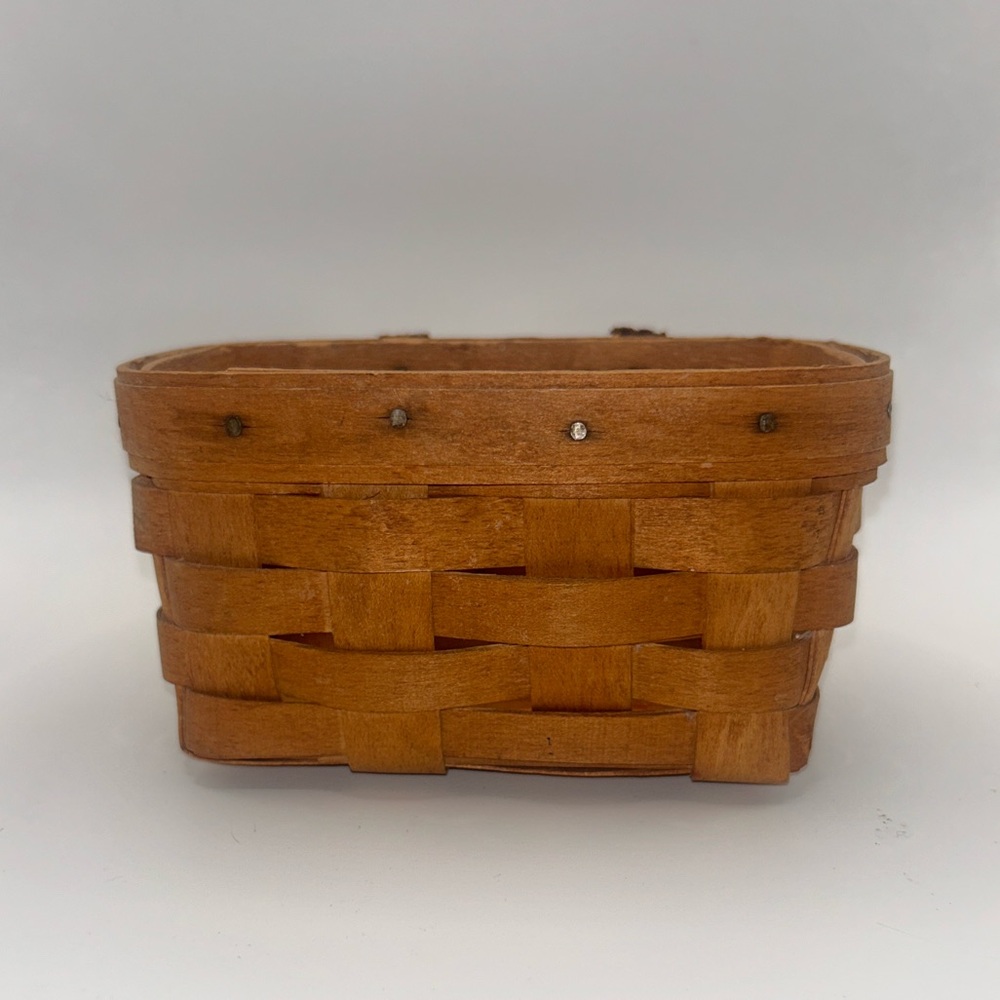 Vintage Longaberger Handcrafted Woven Mini Basket